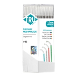 Microbrush TRU Superfine 1.0mm Silver 80pk