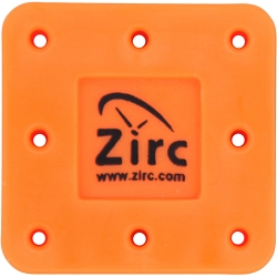 Zirc Magnetic Bur Blocks 8 Hole - Q Neon Orange