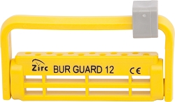 Zirc Steri-Bur Guard 12 Hole - O Neon Yellow 
