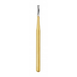 Great White Gold FG Straight Flat End Fissure GWSL557 5pk