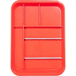 Zirc B-Lok Divided Tray  - M Red 
