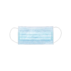 Maytex Silk Soft Ear-Loop Mask Blue 50pk ASTM Level 2