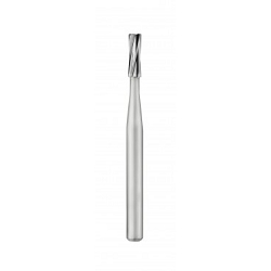 SS White Straight/Flat End Plain Fissure 58 FG 10pk Short Shank 