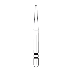 Two Striper MFS Finishing Diamonds 257 MF1 Round End Taper 5pk 