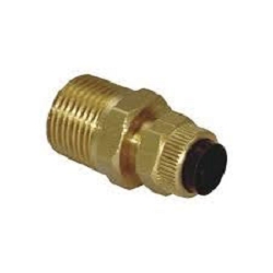 DCI 3/8 QD Female x 1/4 MPT w/Shut-off      