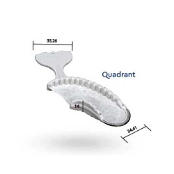 DXM Disposable Bite Trays Quadrant 35pk