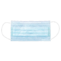 Maytex Silk Soft Ear-Loop Mask Blue 50pk ASTM Level 3