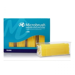 Microbrush DS Fine Size 1.5mm Yellow 400pk
